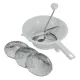 Metaltex Groente molen Ø 24 cm 3 x metaal inleg raspen